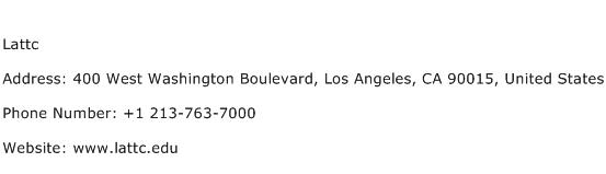 Lattc Address Contact Number