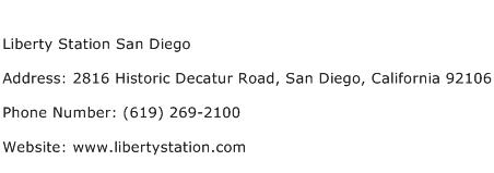 Liberty Station San Diego Address Contact Number