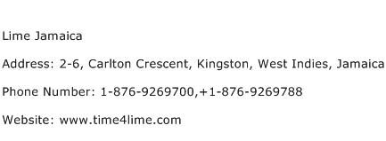Lime Jamaica Address Contact Number