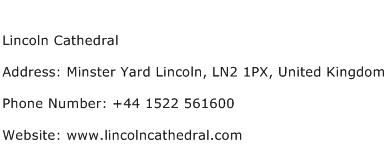 Lincoln Cathedral Address Contact Number