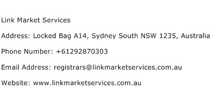 Link Market Services Address Contact Number