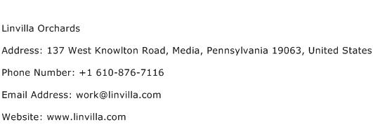 Linvilla Orchards Address Contact Number