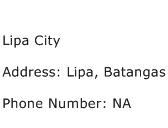 Lipa City Address Contact Number