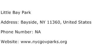 Little Bay Park Address Contact Number
