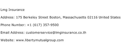 Lmg Insurance Address Contact Number