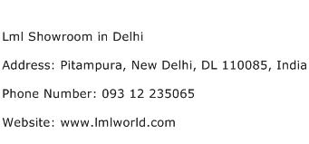 Lml Showroom in Delhi Address Contact Number