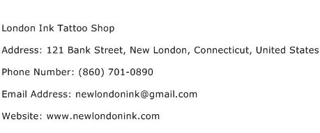 London Ink Tattoo Shop Address Contact Number
