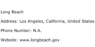 Long Beach Address Contact Number