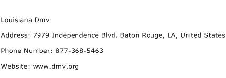 Louisiana Dmv Address Contact Number