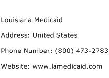 Louisiana Medicaid Address Contact Number