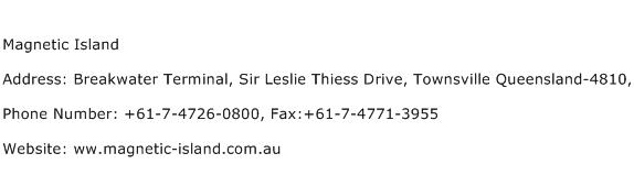 Magnetic Island Address Contact Number