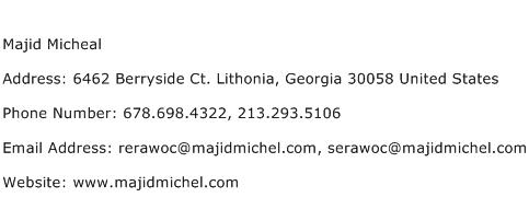 Majid Micheal Address Contact Number