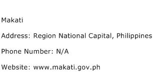 Makati Address Contact Number