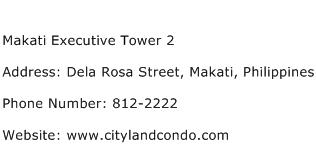 Makati Executive Tower 2 Address Contact Number