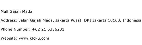 Mall Gajah Mada Address Contact Number