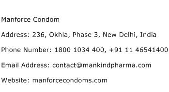 Manforce Condom Address Contact Number