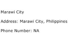 Marawi City Address Contact Number