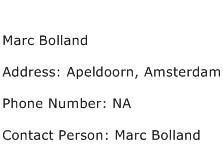Marc Bolland Address Contact Number