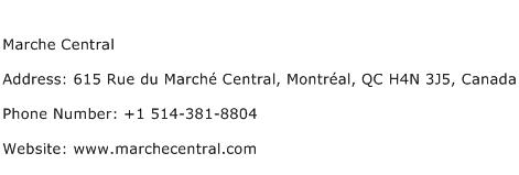Marche Central Address Contact Number