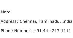 Marg Address Contact Number