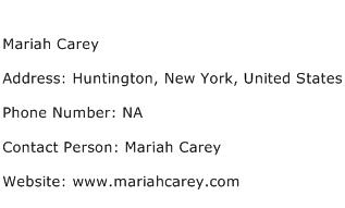 Mariah Carey Address Contact Number