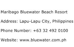 Maribago Bluewater Beach Resort Address Contact Number