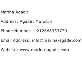 Marina Agadir Address Contact Number