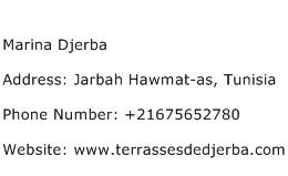 Marina Djerba Address Contact Number