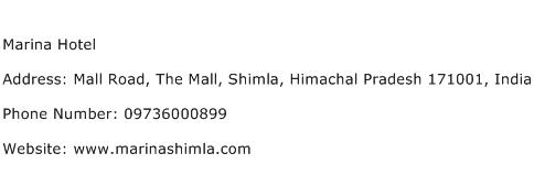 Marina Hotel Address Contact Number