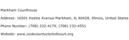 Markham Courthouse Address Contact Number