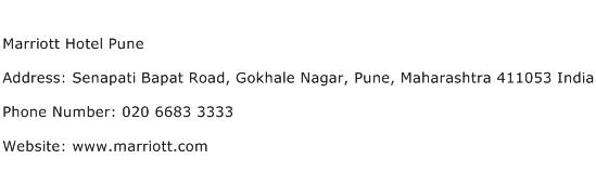 Marriott Hotel Pune Address Contact Number