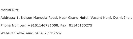 Maruti Ritz Address Contact Number