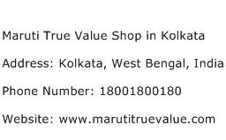 Maruti True Value Shop in Kolkata Address Contact Number