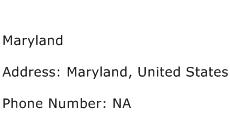 Maryland Address Contact Number
