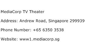 MediaCorp TV Theater Address Contact Number