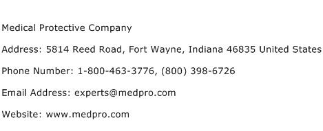 Medical Protective Company Address Contact Number