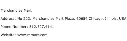 Merchandise Mart Address Contact Number