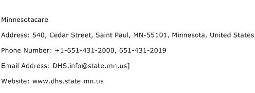Minnesotacare Address Contact Number