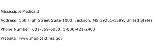 Mississippi Medicaid Address Contact Number