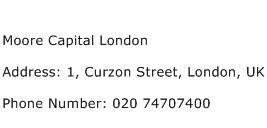 Moore Capital London Address Contact Number