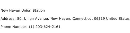 New Haven Union Station Address Contact Number