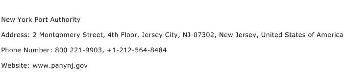 New York Port Authority Address Contact Number