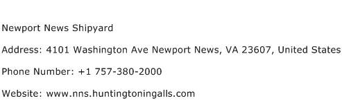 Newport News Shipyard Address Contact Number