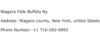 Niagara Falls Buffalo Ny Address Contact Number