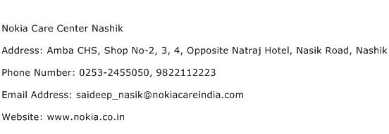 Nokia Care Center Nashik Address Contact Number