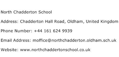 North Chadderton School Address Contact Number