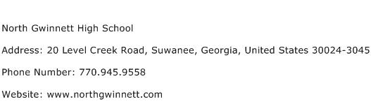 North Gwinnett High School Address Contact Number