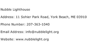Nubble Lighthouse Address Contact Number