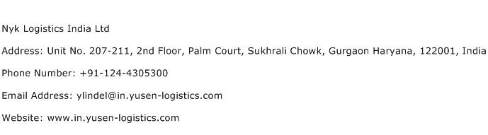 Nyk Logistics India Ltd Address Contact Number