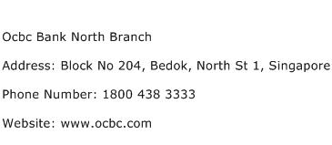 Ocbc Bank North Branch Address Contact Number